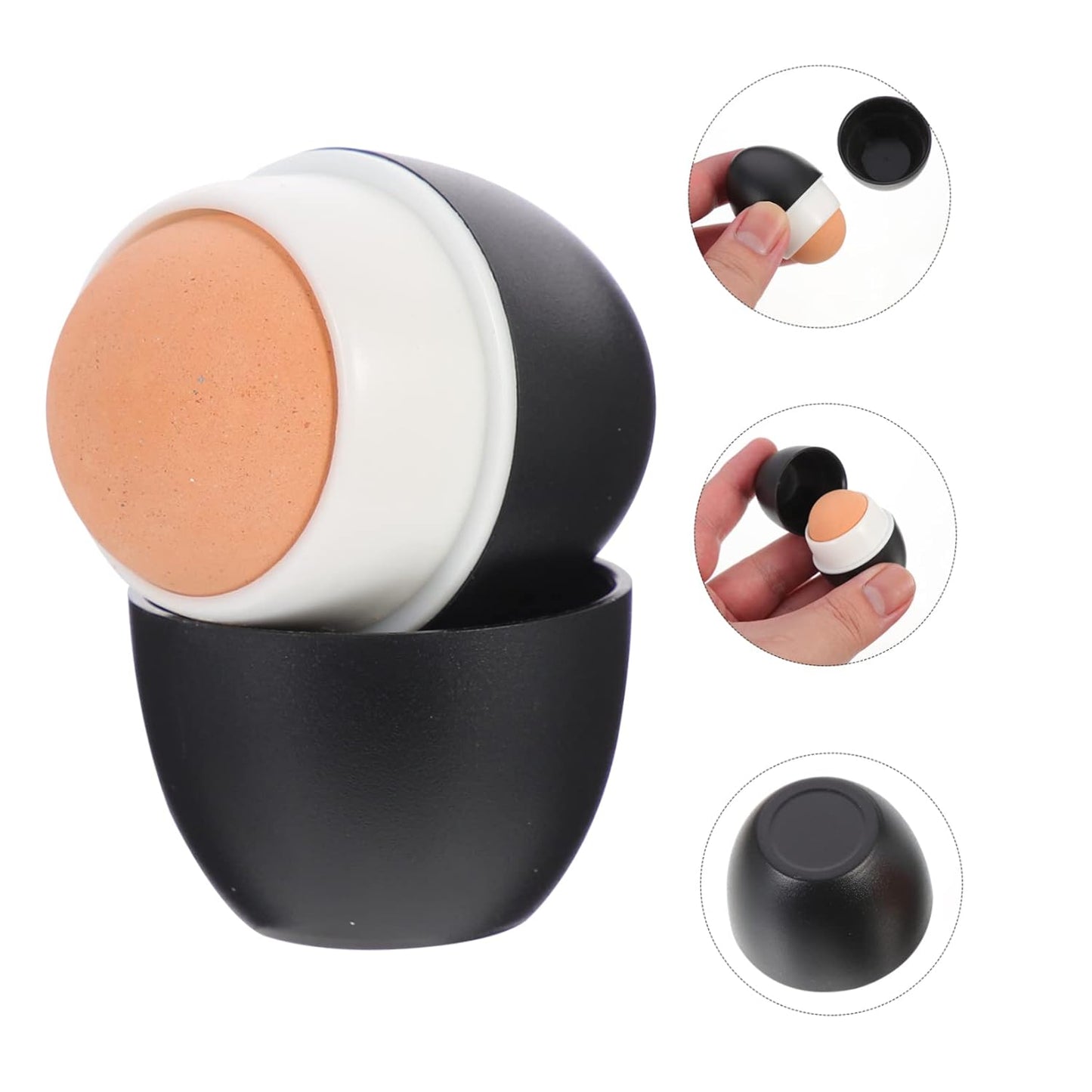 Volcanic Stone Oil-Absorbing Ball Skin Care Tools for Eye Roller Volcanic Face Roller Oil- Absorbing Volcanic Oil for Skin Face Products Golden Massager Mask Ve Black Pp