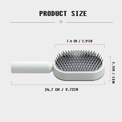 Comb Self-Cleaning Hair Brush, 3D Air Cushionmassage Brush Air Bag Massage