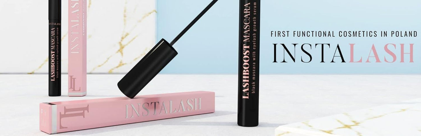 Lashboost Mascara with Lash Growth Serum | Advanced Eyelash Enhancing Serum Infused Black Mascara | Eyelash Treatment Helps Boost Lash Length, Volume & Definition 10Ml