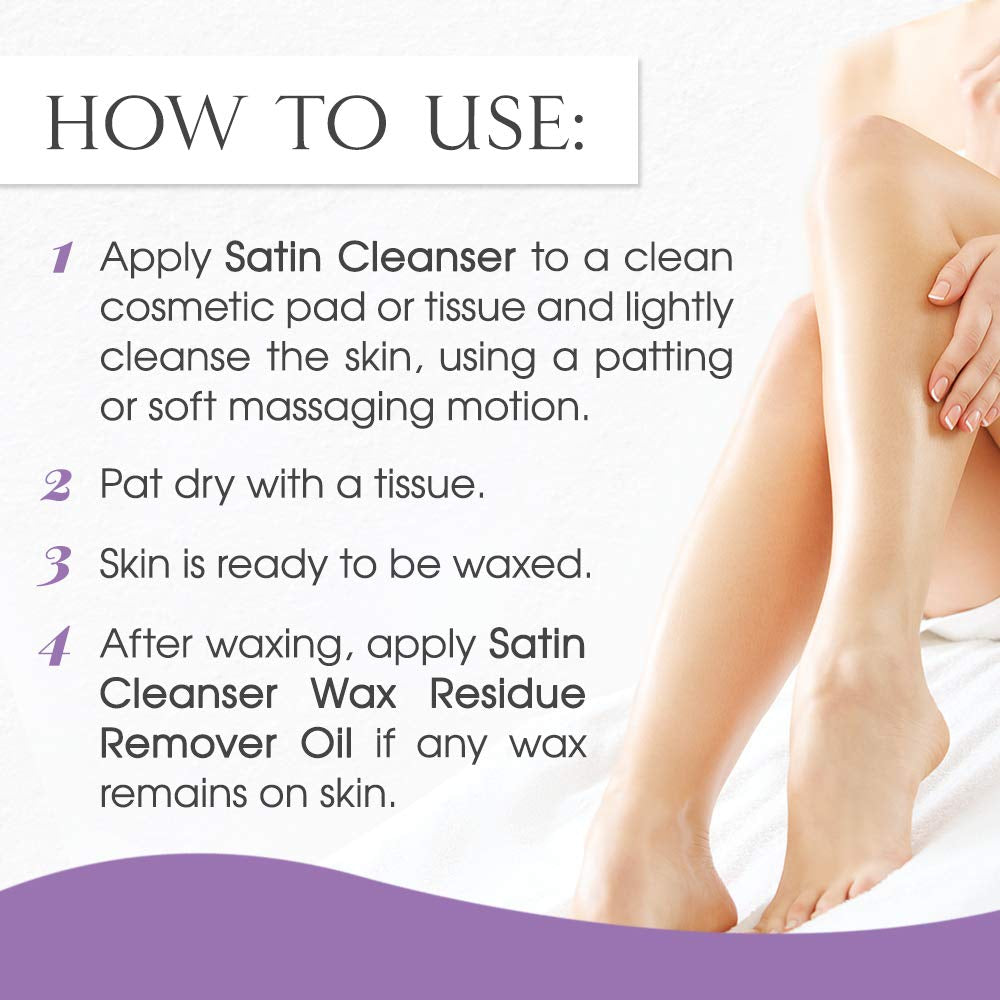 Skin Cleanser - Pre Wax Skin Preparation & Deep Cleansing - Antiseptic Formula for Smooth Skin & Reduced Irritation, 16 Oz