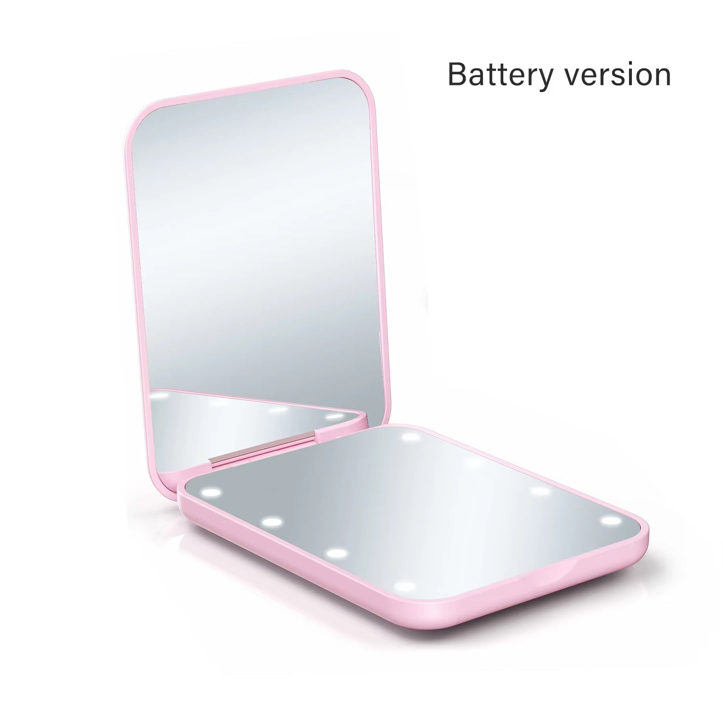 LED Makeup Mirror, Compact Small Folding Makeup Mirror, Portable Travel Makeup Mirror, Exquisite Women'S Gift