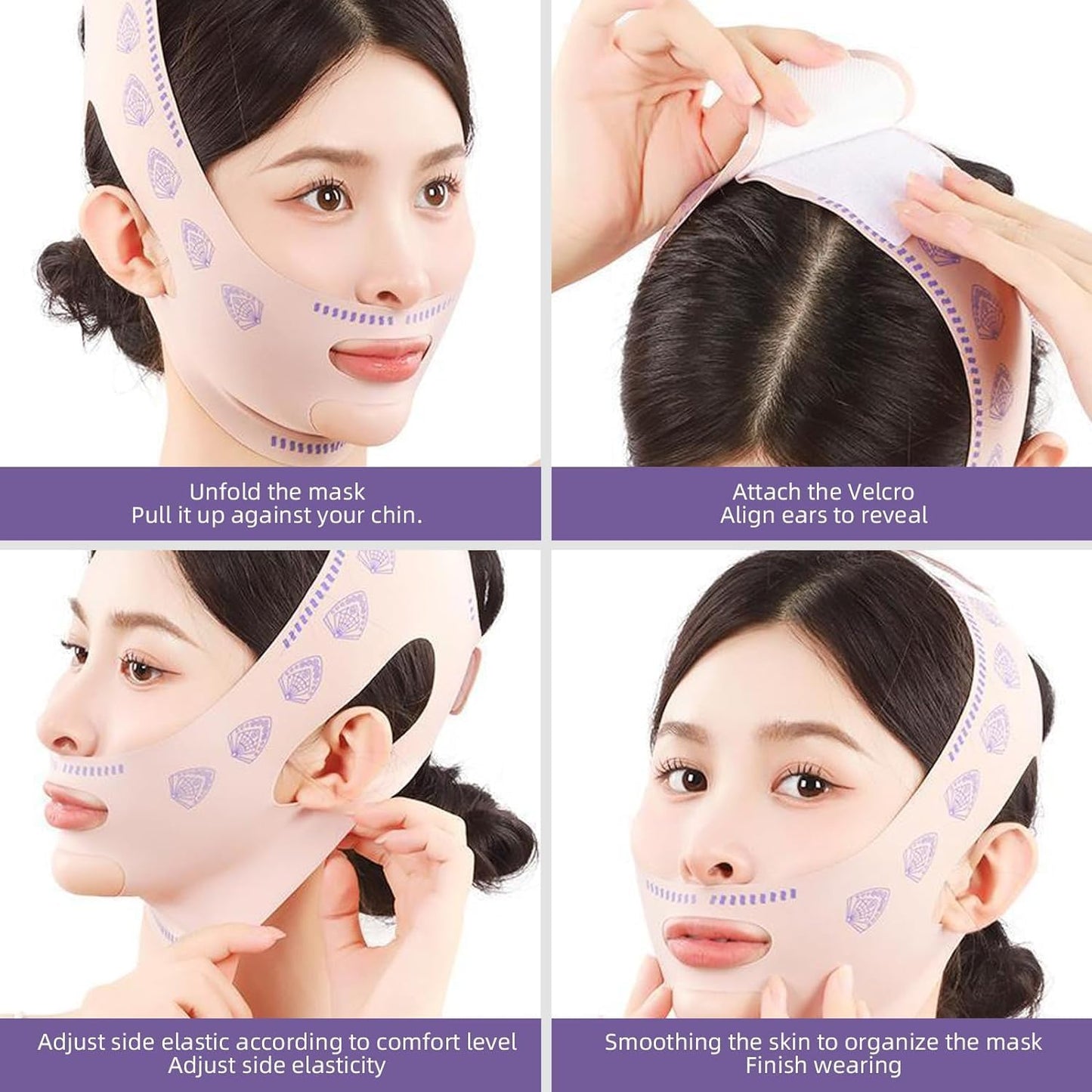 1Pc V Line Face Lifting Strap - Chin and Cheek Lifting Bandage for V Face Lift - Sleeping Mask Strap for Women - Gift Idea