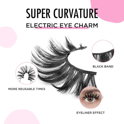 Lashes Russian Lashes Fake Eyelashes -  False Lashes Russian Strip Lashes D Curl Lashes Cat Eye Lashes Fox Eye Lashes WJ28-2B4