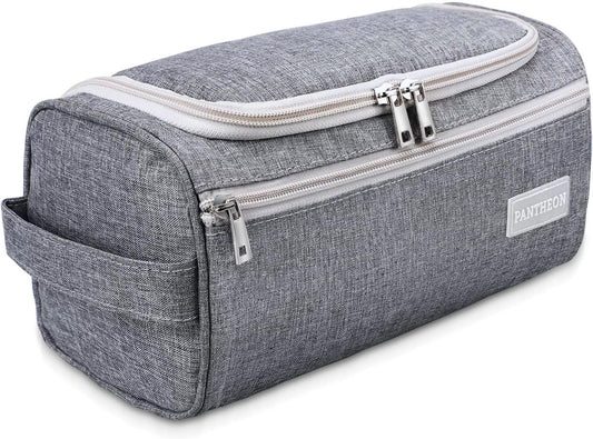 Travel Toiletry Bag for Men and Women, Travel Bag for Toiletries, Valentines Day Gifts for Men, Travel Bathroom Bag, Mens Travel Bag Hanging Toiletry Organizer Toiletry Kit (Gray)