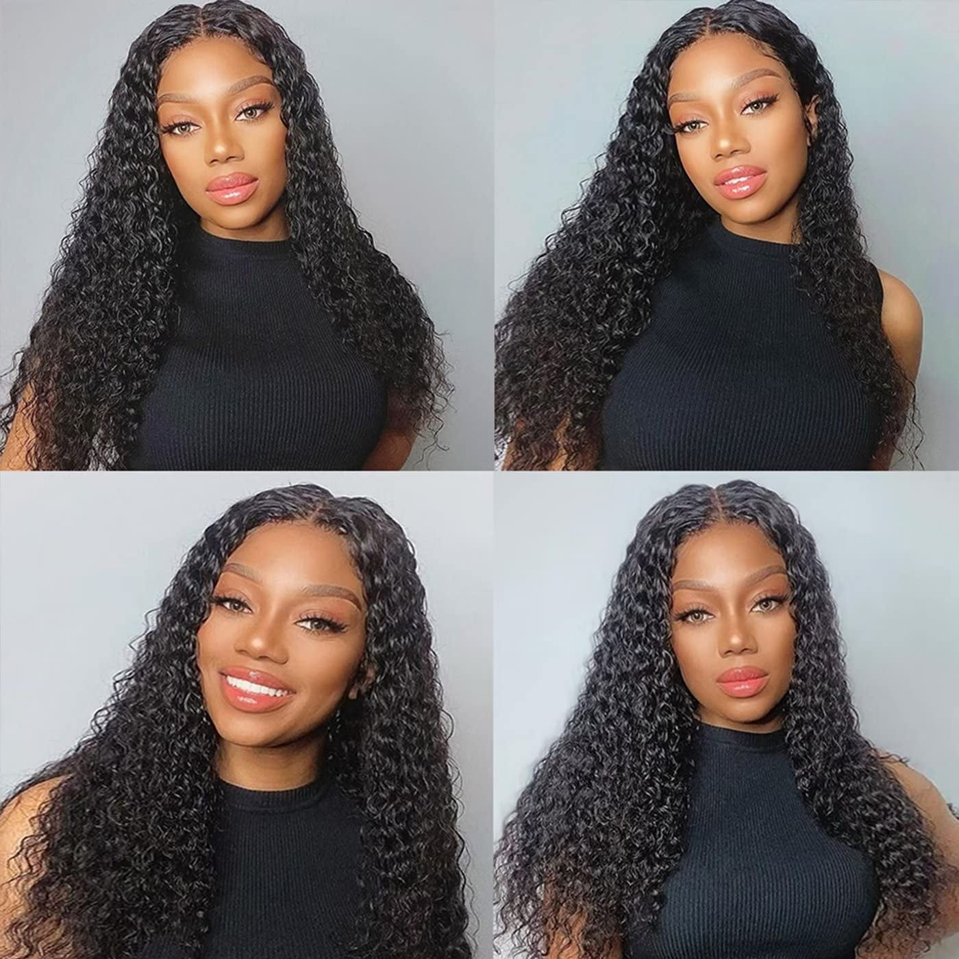 Brazilian Deep Wave Human Hair Bundles (18182020) Deep Wave Hair 4 Bundles Curly Bundles Wet and Wavy Bundles