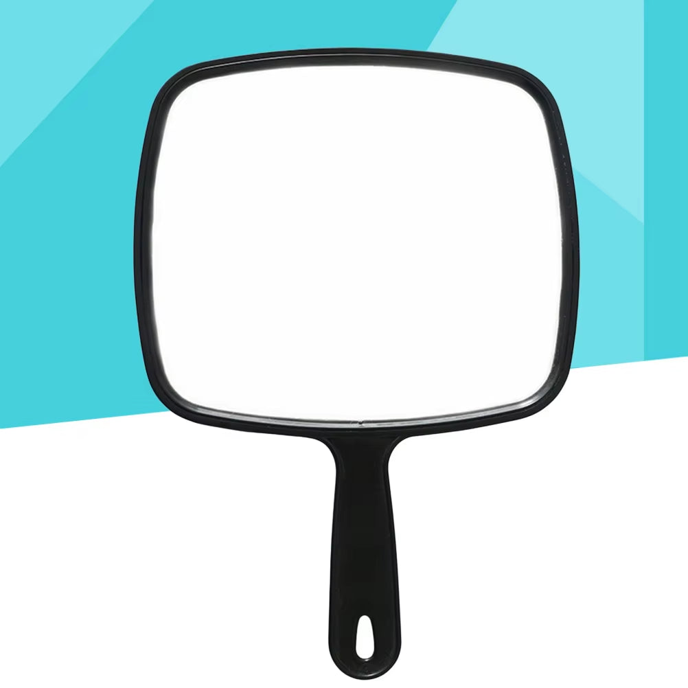 1Pc Handheld Makeup Mirror Salon Barber Handheld Mirror Hairdresser Haircut Mirror with Handle Mirror 32X23Cm