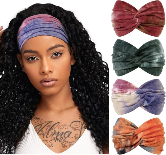 Extra Wide Headbands for Women Sport Yoga Workout Turban Headband Fashion Hairband Non Slip