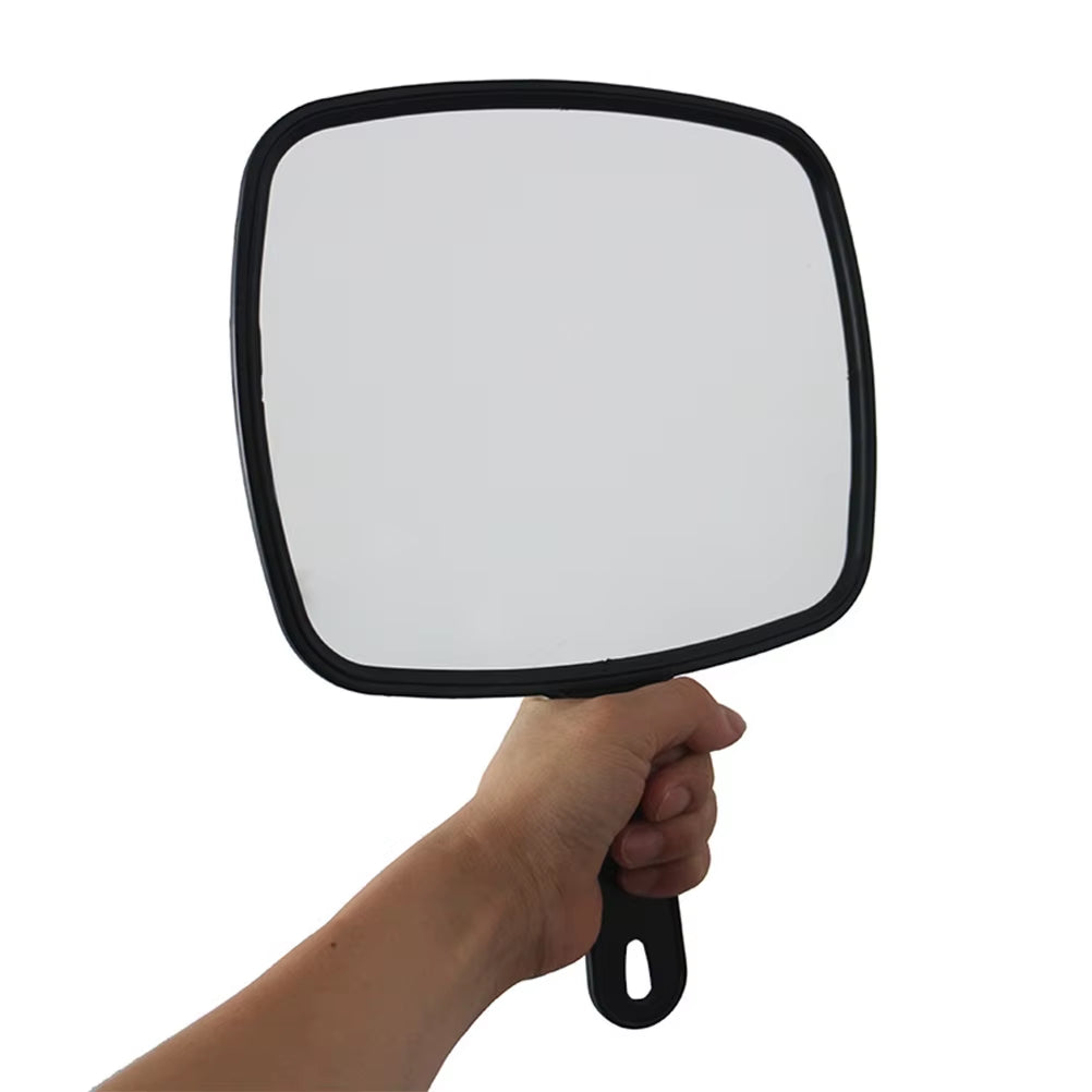 1Pc Handheld Makeup Mirror Salon Barber Handheld Mirror Hairdresser Haircut Mirror with Handle Mirror 32X23Cm