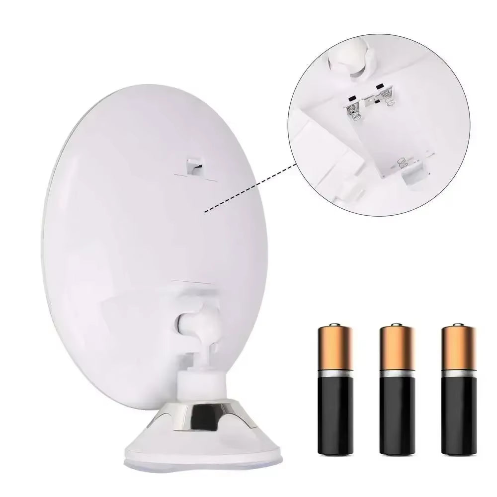 Flexible Makeup Mirror 10X Magnifying Mirrors 14 Led Lighted Touch Screen Vanity Mirror Portable Dressing Table Cosmetic Mirrors