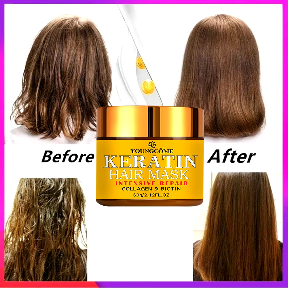 Hair Repairs Hair Mask Biotin Collagen Keratin Treatment Hairs Conditioner Hair Essential Oil Nourishing for Dry Damaged