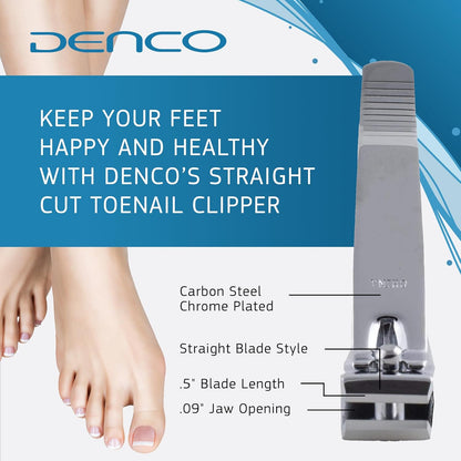 Straight Cut Toenail Clipper,Silver,1 Count (Pack of 1),3559N