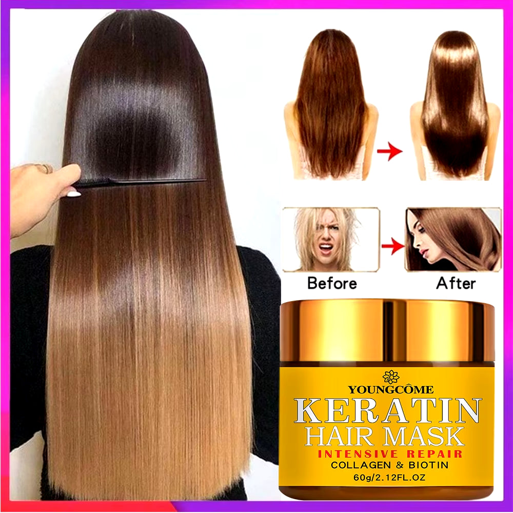 Hair Repairs Hair Mask Biotin Collagen Keratin Treatment Hairs Conditioner Hair Essential Oil Nourishing for Dry Damaged