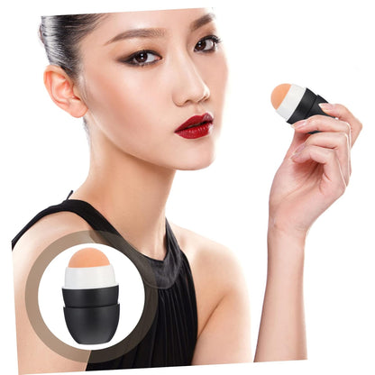 Volcanic Stone Oil-Absorbing Ball Skin Care Tools for Eye Roller Volcanic Face Roller Oil- Absorbing Volcanic Oil for Skin Face Products Golden Massager Mask Ve Black Pp