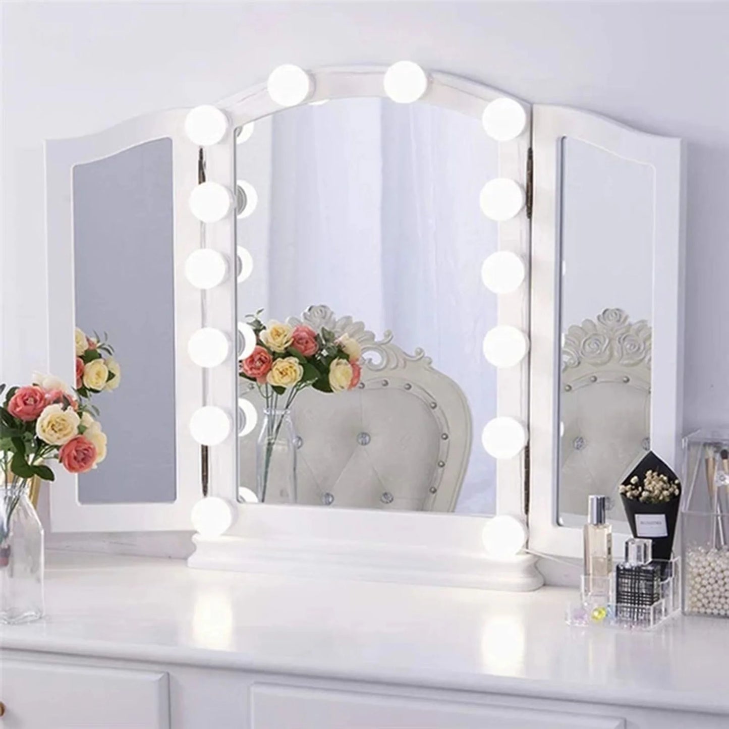 Modern Dimmable 14 Bulbs for Makeup Vanity and DIY Projects with Easy Installation.