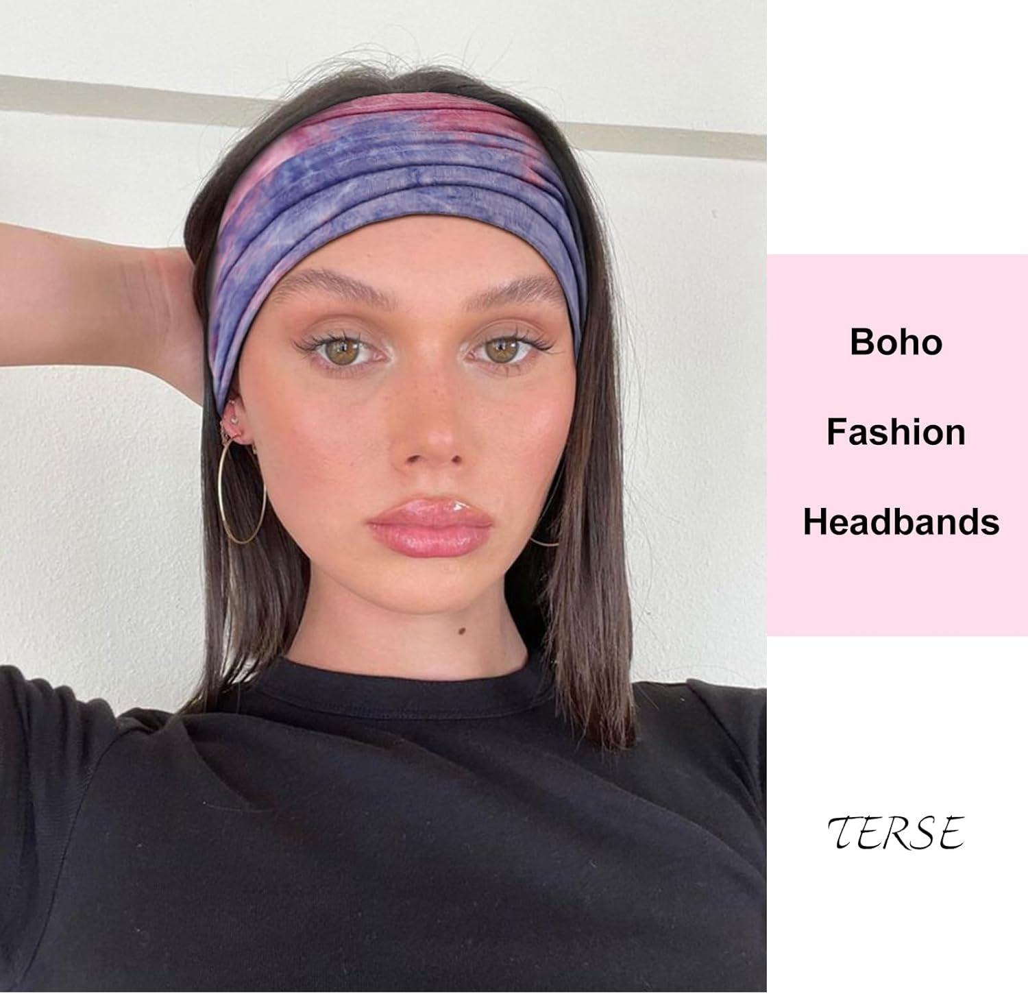 Extra Wide Headbands for Women Sport Yoga Workout Turban Headband Fashion Hairband Non Slip