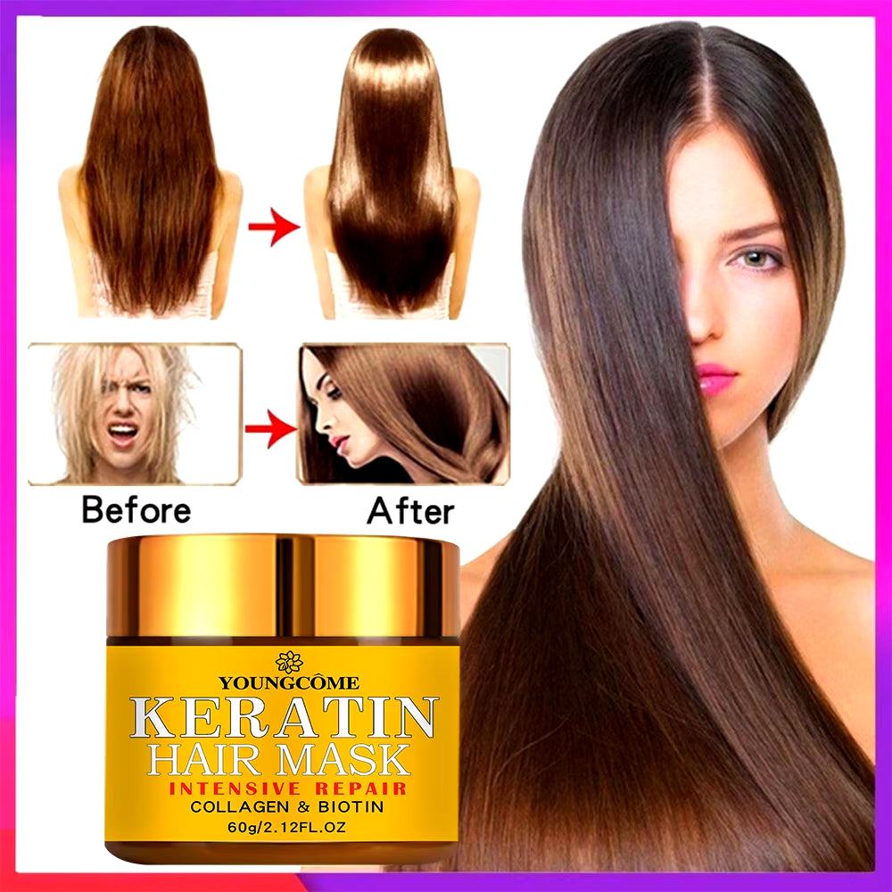 Hair Repairs Hair Mask Biotin Collagen Keratin Treatment Hairs Conditioner Hair Essential Oil Nourishing for Dry Damaged