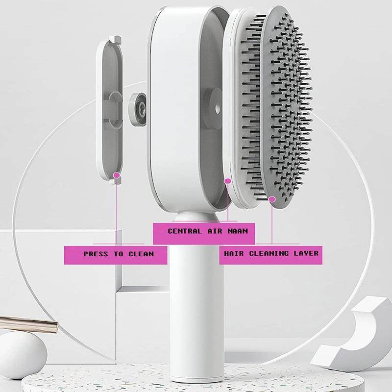 Comb Self-Cleaning Hair Brush, 3D Air Cushionmassage Brush Air Bag Massage