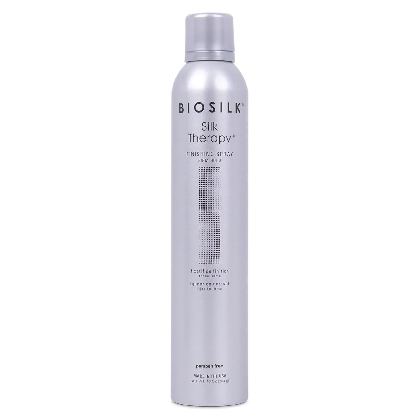 Silk Therapy Finishing Spray Firm Hold, Strong-Hold Hairspray for Long-Lasting Styles, Sulfate, Paraben, & Cruelty-Free, 10 Oz