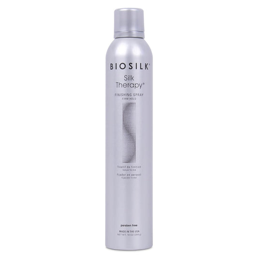 Silk Therapy Finishing Spray Firm Hold, Strong-Hold Hairspray for Long-Lasting Styles, Sulfate, Paraben, & Cruelty-Free, 10 Oz