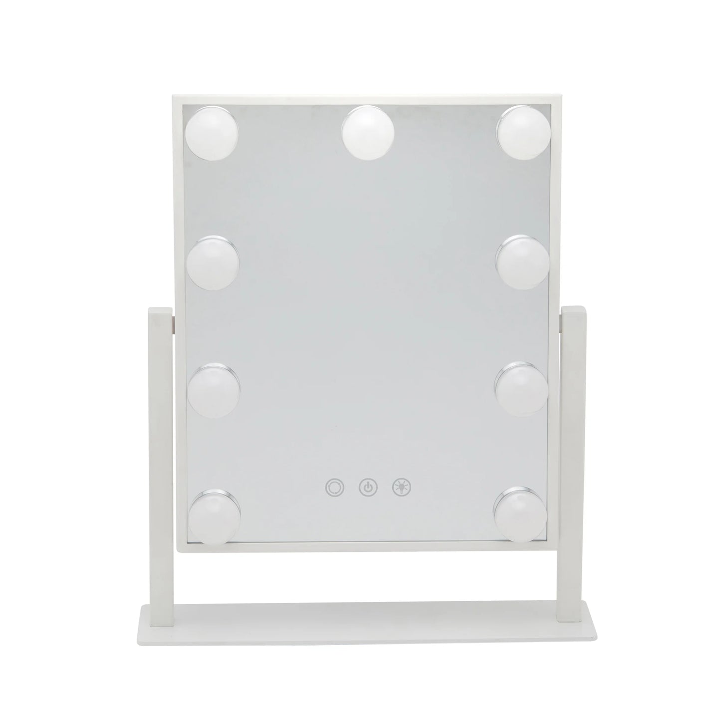 Counter-Top 9 Bulb LED Hollywood Mirror, 14.2"H X 12" W X 2.75" D